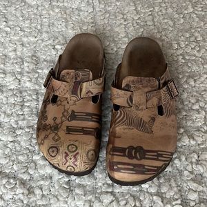 Papillio by Birkenstock Animal Print Boston Clog